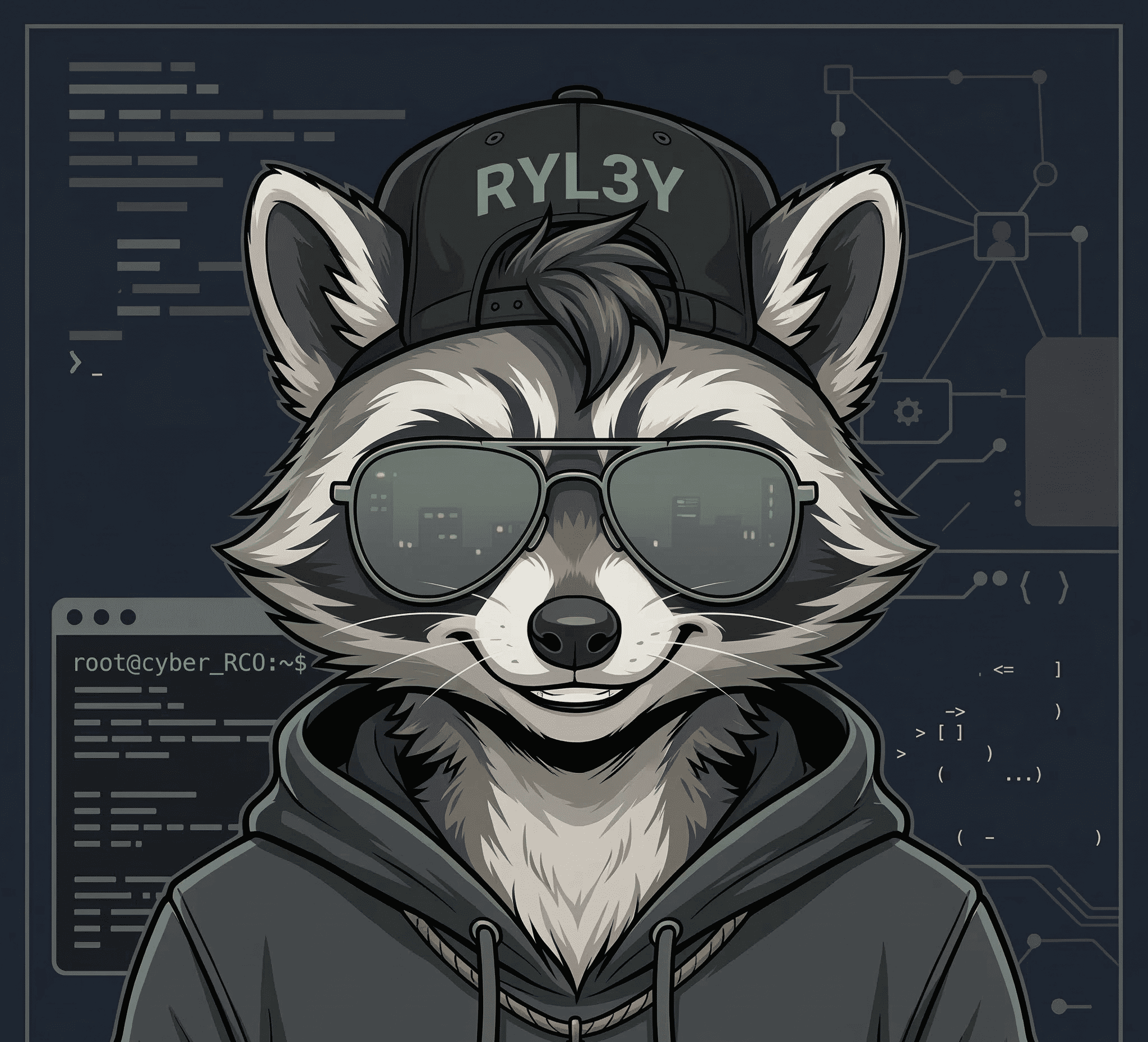 trashpanda-sec raccoon mascot